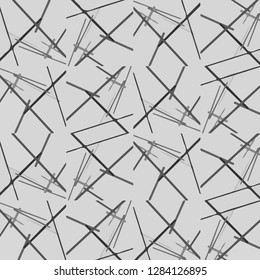 Simple black and white vector illustration. Abstract geometric background pattern