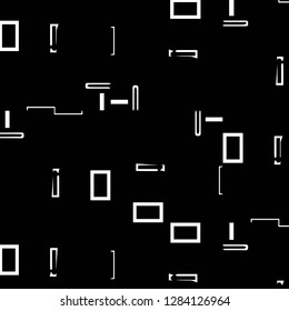 Simple black and white vector illustration. Abstract geometric background pattern