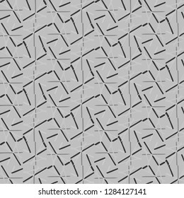 Simple black and white vector illustration. Abstract geometric background pattern