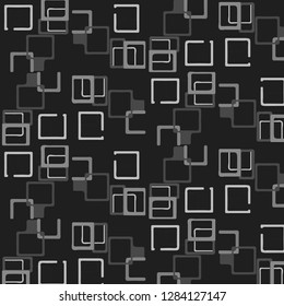 Simple black and white vector illustration. Abstract geometric background pattern