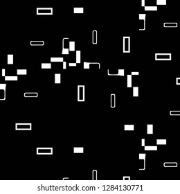 Simple black and white vector illustration. Abstract geometric background pattern