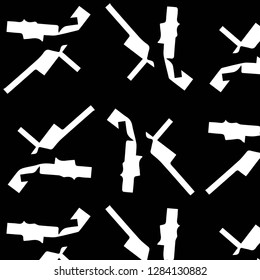 Simple black and white vector illustration. Abstract geometric background pattern