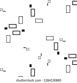 Simple black and white vector illustration. Abstract geometric background pattern