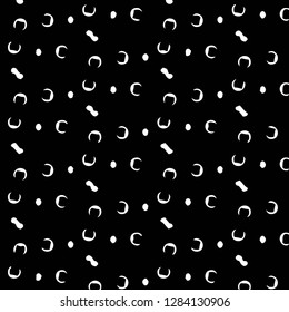 Simple black and white vector illustration. Abstract geometric background pattern