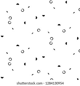 Simple black and white vector illustration. Abstract geometric background pattern