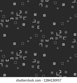 Simple black and white vector illustration. Abstract geometric background pattern