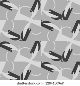 Simple black and white vector illustration. Abstract geometric background pattern