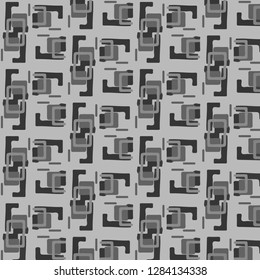 Simple black and white vector illustration. Abstract geometric background pattern