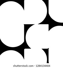 Simple black and white vector illustration. Abstract geometric background pattern