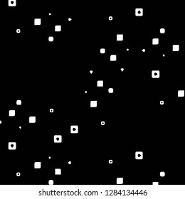 Simple black and white vector illustration. Abstract geometric background pattern