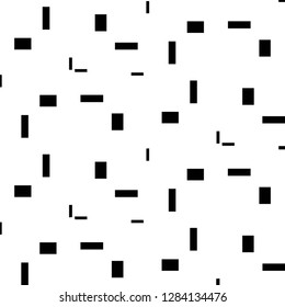 Simple black and white vector illustration. Abstract geometric background pattern