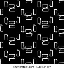 Simple black and white vector illustration. Abstract geometric background pattern