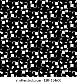 Simple black and white vector illustration. Abstract geometric background pattern