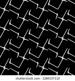Simple black and white vector illustration. Abstract geometric background pattern