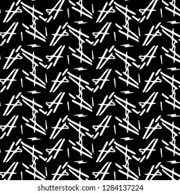 Simple black and white vector illustration. Abstract geometric background pattern