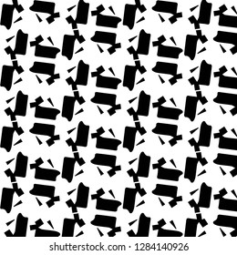 Simple black and white vector illustration. Abstract geometric background pattern