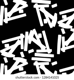 Simple black and white vector illustration. Abstract geometric background pattern