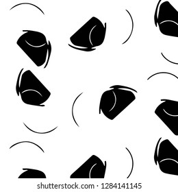 Simple black and white vector illustration. Abstract geometric background pattern