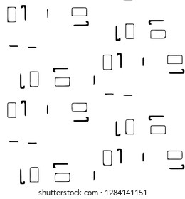 Simple black and white vector illustration. Abstract geometric background pattern