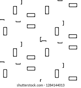 Simple black and white vector illustration. Abstract geometric background pattern