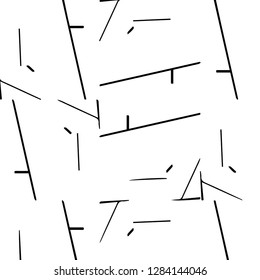 Simple black and white vector illustration. Abstract geometric background pattern