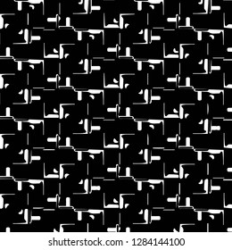 Simple black and white vector illustration. Abstract geometric background pattern