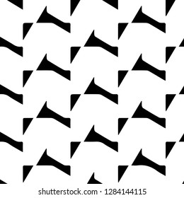 Simple black and white vector illustration. Abstract geometric background pattern