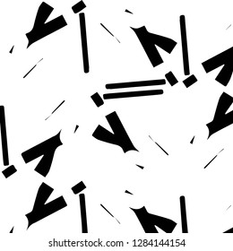 Simple black and white vector illustration. Abstract geometric background pattern