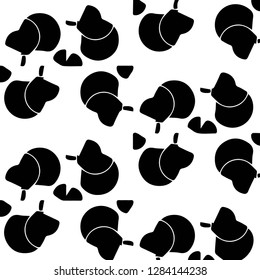 Simple black and white vector illustration. Abstract geometric background pattern