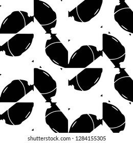 Simple black and white vector illustration. Abstract geometric background pattern