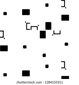 Simple black and white vector illustration. Abstract geometric background pattern