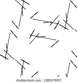 Simple black and white vector illustration. Abstract geometric background pattern