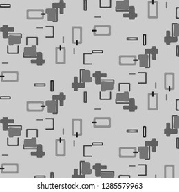 Simple black and white vector illustration. Abstract geometric background pattern