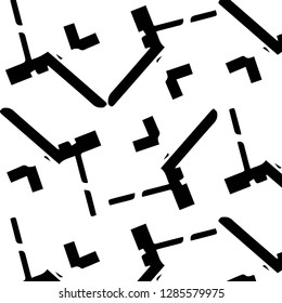 Simple black and white vector illustration. Abstract geometric background pattern