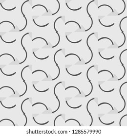 Simple black and white vector illustration. Abstract geometric background pattern