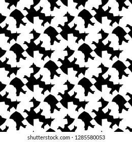 Simple black and white vector illustration. Abstract geometric background pattern