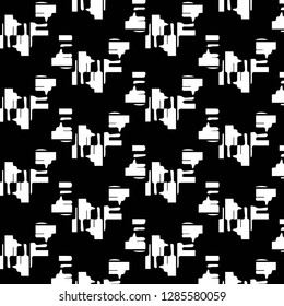 Simple black and white vector illustration. Abstract geometric background pattern