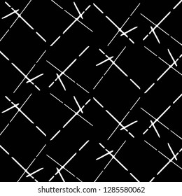 Simple black and white vector illustration. Abstract geometric background pattern