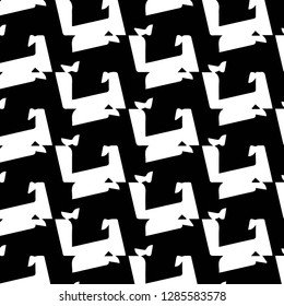 Simple black and white vector illustration. Abstract geometric background pattern