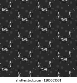 Simple black and white vector illustration. Abstract geometric background pattern