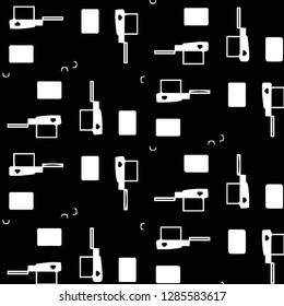 Simple black and white vector illustration. Abstract geometric background pattern