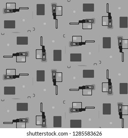 Simple black and white vector illustration. Abstract geometric background pattern