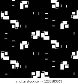 Simple black and white vector illustration. Abstract geometric background pattern