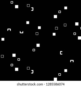 Simple black and white vector illustration. Abstract geometric background pattern