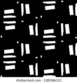 Simple black and white vector illustration. Abstract geometric background pattern