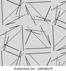 Simple black and white vector illustration. Abstract geometric background pattern