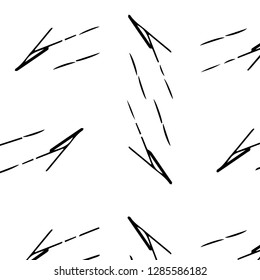 Simple black and white vector illustration. Abstract geometric background pattern