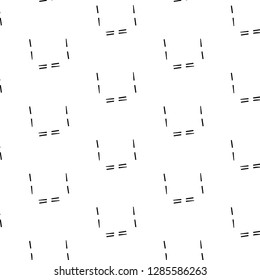 Simple black and white vector illustration. Abstract geometric background pattern