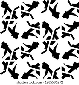 Simple black and white vector illustration. Abstract geometric background pattern