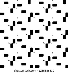 Simple black and white vector illustration. Abstract geometric background pattern